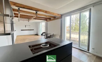 Schöne DG-Wohnung in ruhiger Lage mit hochwertiger Küche & langem Balkon
