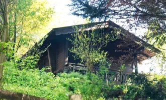 Gartengrundstück mit Freizeit-Holzhaus Nähe Köstendorf zu verkaufen
