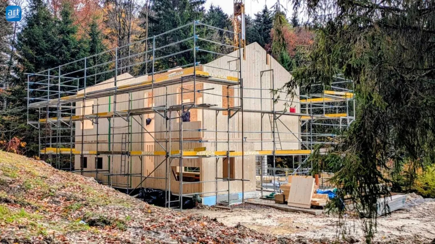 Traumhaftes Massivholz Einfamilienhaus Projekt in Hof  - absolute Alleinlage - Bild 1