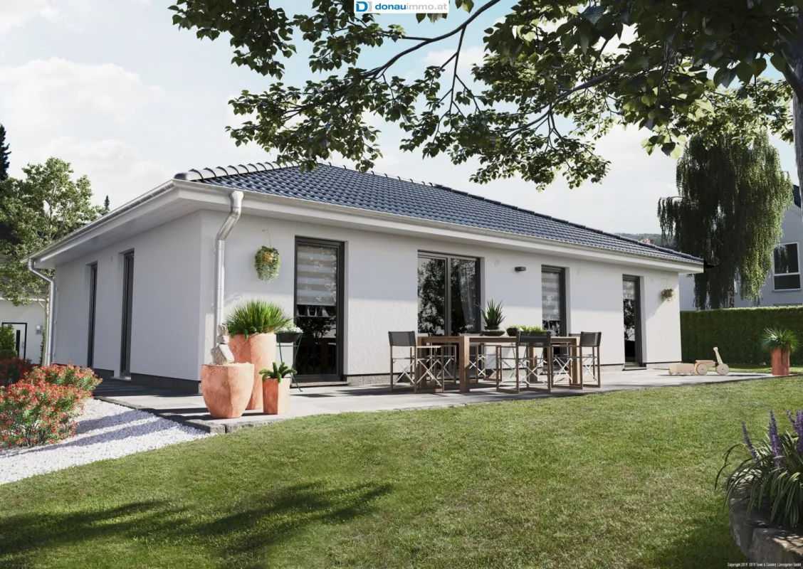 Moderner Bungalow in Grünruhelage auf Baurechtsgrund im Bezirk Korneuburg - Bild 1