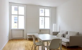 Lichtdurchflutete, neu möblierte 2-Zimmer-Altbauwohnung - Nähe Mariahilfer Straße