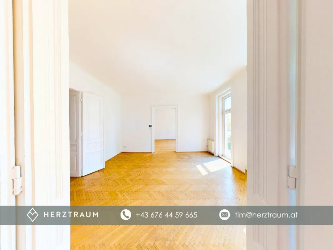 Altbaujuwel mit 117 m² & Balkon – Helle Wohnung mit Weitblick über Wien - PROVISIONSFREI - Bild 1