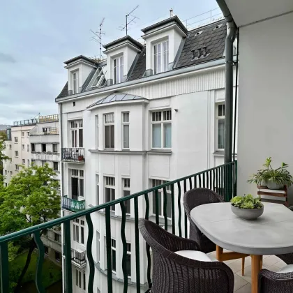 1030, nahe Wien/Mitte! Repräsentative 4-Zimmer Altbauwohnung mit Kamin und Balkon! - Bild 2