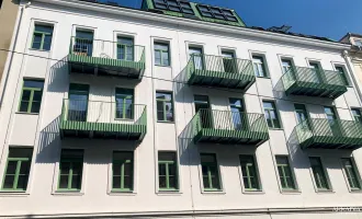 Balkonwohnung in Hofruhelage I Saniertes Gründerzeithaus
