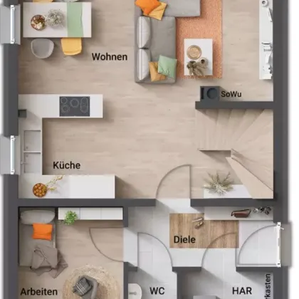 Exklusives Einfamilienhaus in Dornbirn - Erstbezug mit hochwertiger Ausstattung und großem Garten (Haus 3) - Bild 3