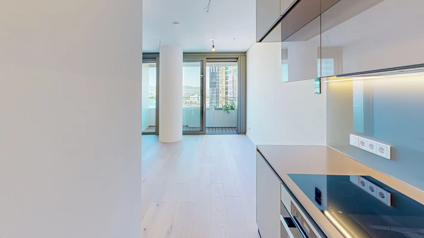 Moderne 1-Zimmer-Wohnung mit Balkon im DANUBEFLATS - Bild 1