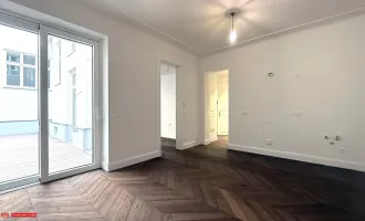 SERVITENVIERTEL- TERRASSENERSTBEZUG auf " GARTENEBENE" - HIGH END ALTBAUWOHNUNG - STILJUWEL - 2 ZIMMER + NR - RUHELAGE