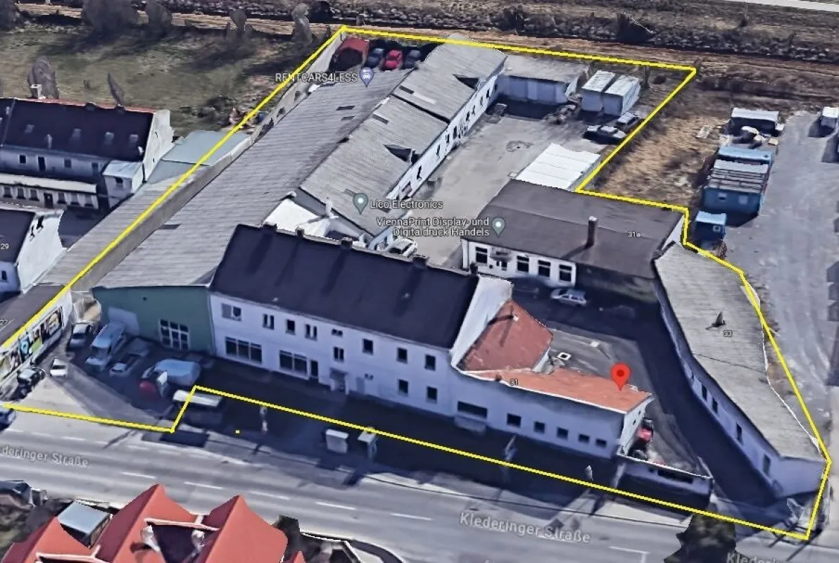 KP € 1.393,-/m²  ZINSHAUS GRENZE WIEN | rd. 204.000 Jahresertrag | 2.296 m² NFL + rd. 700 m² vermietete Freiflächen - Bild 1