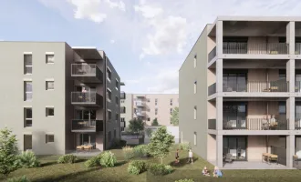 ERSTBEZUG "ein viertel grün" in Wr. Neustadt - 2 Zimmerwohnung mit modernem Wohnkomfort und Balkon - inkl. Tiefgaragenstellplatz - provisionsfrei