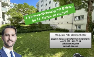 4 Zimmer - zentral begehbar - Balkon - vermietet bis 31.5.2028