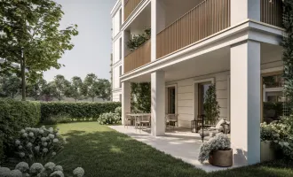Letzte 3 Zimmer Gartenwohnung im STADTVILLEN WILHELMINENBERG Neubauprojekt - Riesiger Garten !