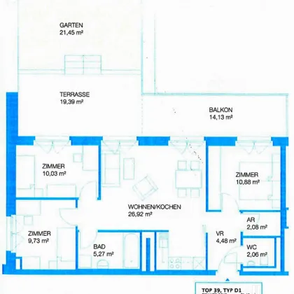 Anlegerwohnung mit großzügigem Freiflächenpaket – Balkon, Terrasse & Garten_39 - Bild 3