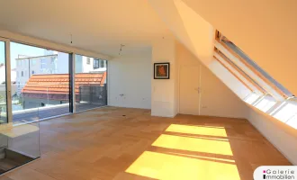 Sonnige und helle DG-Wohnung mit großer Terrasse - zentral begehbar - Nähe U4/Naschmarkt