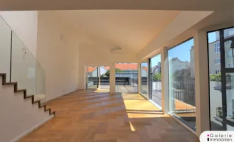 Außergewöhnliche DG-Wohnung mit großen Terrassen und Balkon - zentral begehbar - Nähe Naschmarkt/U4