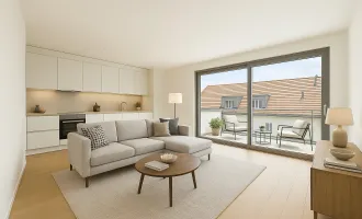 ZWISCHEN WEINBERGEN UND SKYLINE – Erstbezug - Dachgeschoss - 3 Zimmer - ca. 62 m² - Balkon