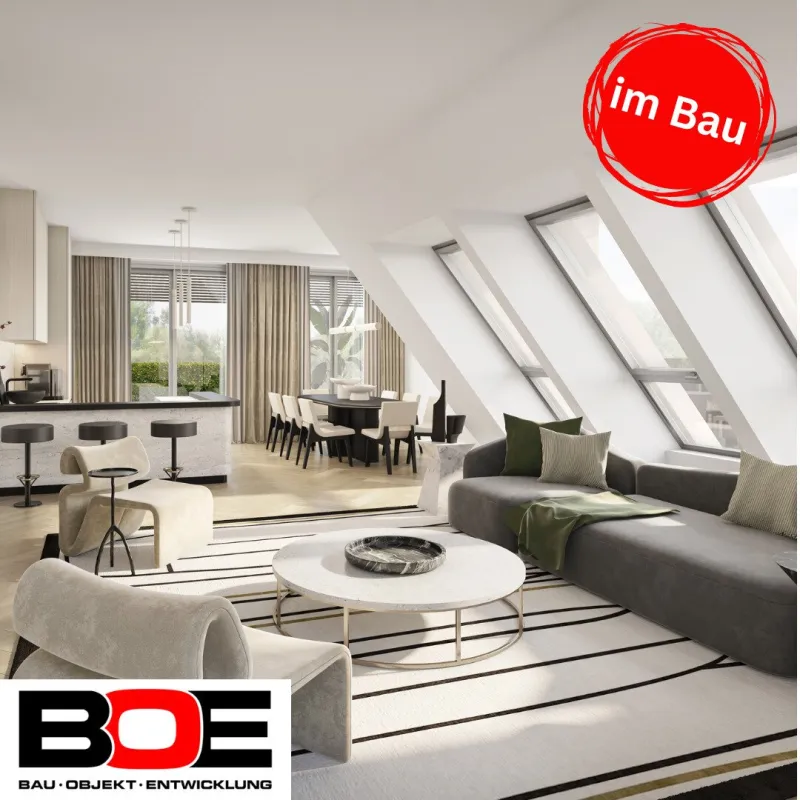 Traumhaftes 5-Zimmer Penthouse mit 2 Terrassen, großem Dachgarten und toller Aussicht - TWIN ESTATES - Bild 1