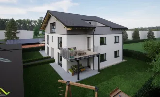 Neubau Ried/Tumeltsham-2 Terassenwohnungen im Obergeschoss mit Lift, Doppelcarport, Topausstattung