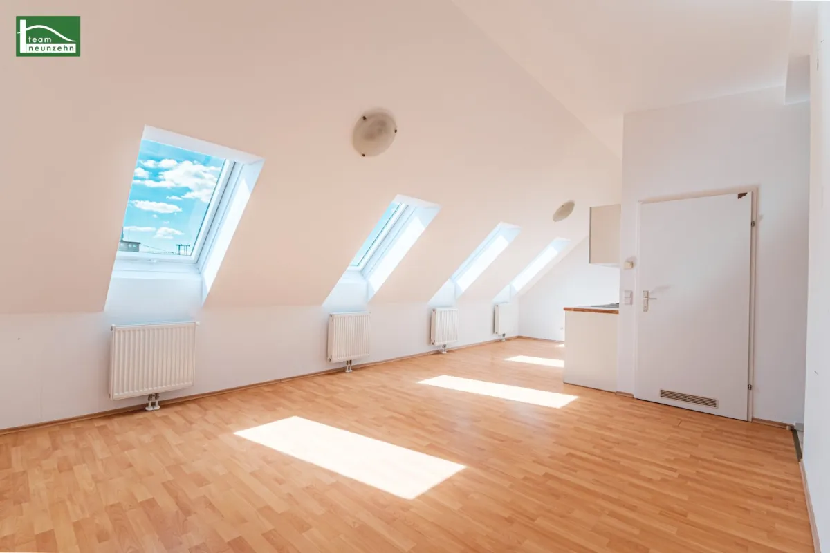 Freundliche DG-Wohnung in Sechshaus - 5 Gehminuten zu U4 und U6! Schlafzimmer in Hofruhelage! - Bild 1