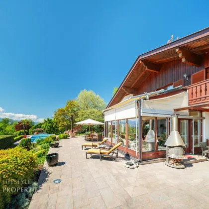 Prachtvolle Villa mit Pool und Garten mit Blick auf den Wörthersee und die mächtigen Karawanken - Bild 2