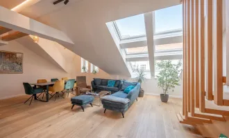 Exklusive Dachgeschoss-Wohnung mit zwei Stellplätzen und privaten Aufzug in Pötzleinsdorf