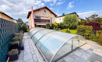 Ihr Traumhaus in Spillern: 6 Zimmer, Garten und beheizter Pool auf Eingegrund | Klimanlagen vorhanden | Eigene Garage