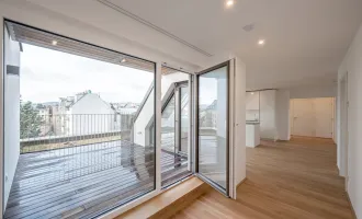EDUART-Die Kunst des Wohnens: Hochwertiger 3-Zimmer DG-ERSTBEZUG mit ca. 16m² Terrasse (10/24)
