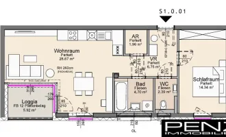 LINZ URFAHR: Neubau Anlegerwohnung in Auberg-Toplage