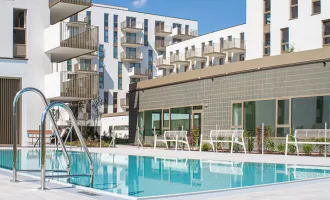 * Gym & Pool inklusive * modernes Singlestudio mit großer Terrasse im Sonnwendviertel * ADELE*