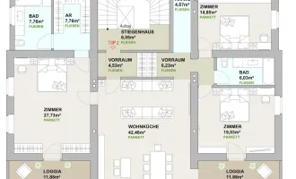 3 exklusive Einheiten in einer Villa – jetzt noch mitgestalten! Hohe Altbau-Räume, stilvolle Stuckelemente, Fußbodenheizung, Luftwärmepumpe u. v. m.