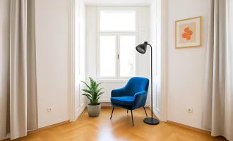 ZEITLOSER ALTBAUCHARME – ca. 95 m² – 3 Zimmer –Flügeltüren – Fischgrätparkett