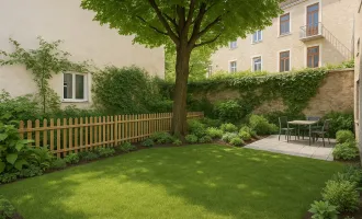 GARTENGLÜCK IN CITYNÄHE | 2 Zimmer | ca. 45 m² WFL | ca. 24 m² Garten + ca. 5 m² Terrasse