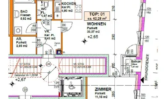 Gemütliche 2-Zimmer-Wohnung mit Balkon in Wolkersdorf