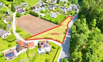 Traumgrundstück am Wörthersee – 1 885 m² Premium-Baufläche an der Moosburger Straße, Pörtschach