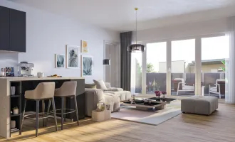 Ein riesengroßes Penthouse mit einer SO-Terrasse und einem W-Balkon in einer ruhigen Sackstraße in 8041 Graz!