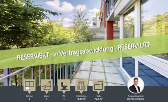 3-Zimmer-Wohnung || ruhige zentrale Lage || Terasse || TG-Stellplätze || Nähe Ubahn/AKH