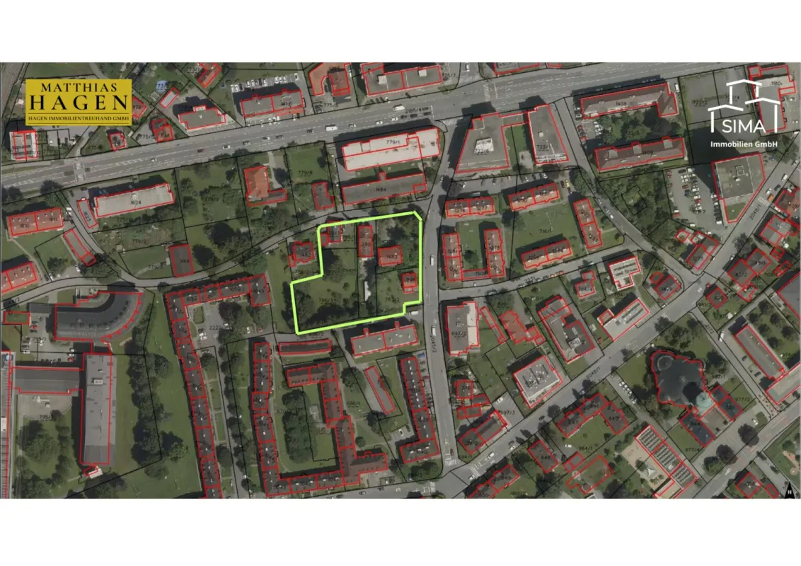 4.777 QM GRUNDSTÜCK MIT ALTBESTAND FÜR GROSSVOLUMIGES BAUPROJEKT - Bild 1