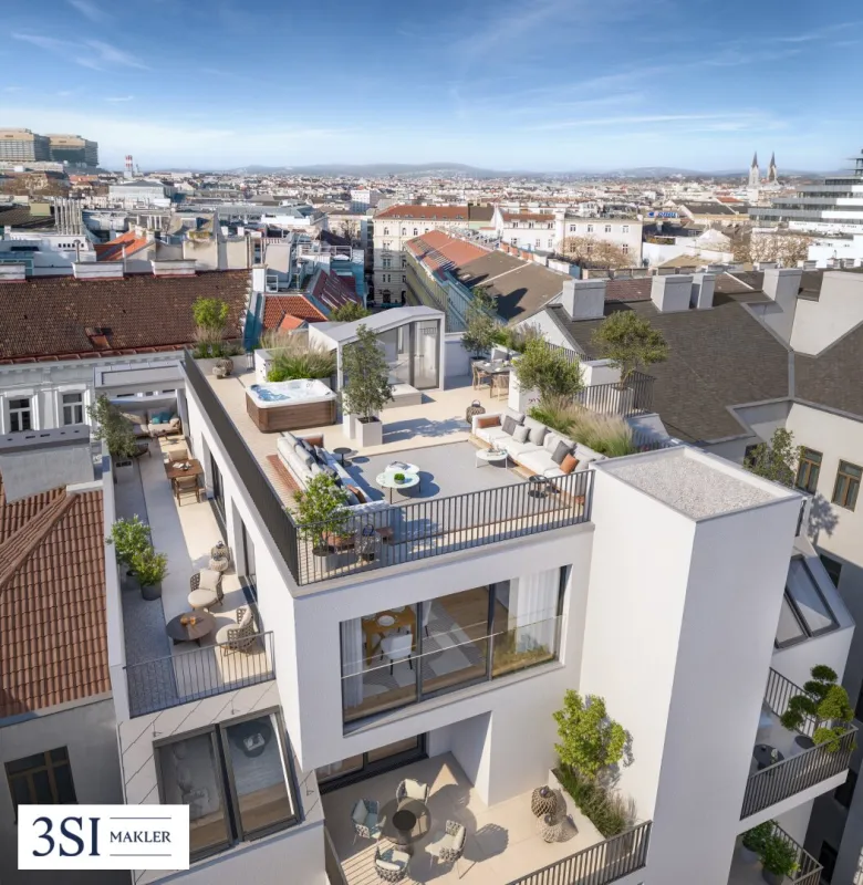 Historischer Charme, moderne Eleganz: Luxus Dachgeschosswohnung auf einer Ebene mit zusätzlicher Sonnenterrasse! - Bild 1