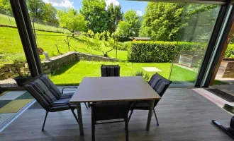 SONNE-RUHE-NATUR stilvolle 4ZI in Top Lage mit Terrasse, 114m² Garten, Sommergarten und Carport