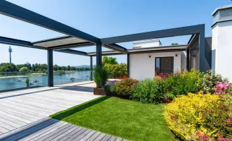 Lebensqualität auf höchstem Niveau! Penthouse mit über 400 m² Fläche zum Leben & Genießen in Bestlage an der Alten Donau – unverbaubarer Blick aufs Wasser inklusive!