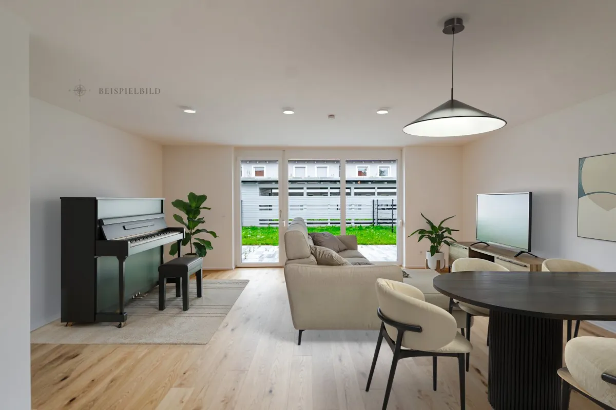 Platz für die ganze Familie – Stilvolles Reihenhaus mit Garten & Carport - Bild 1