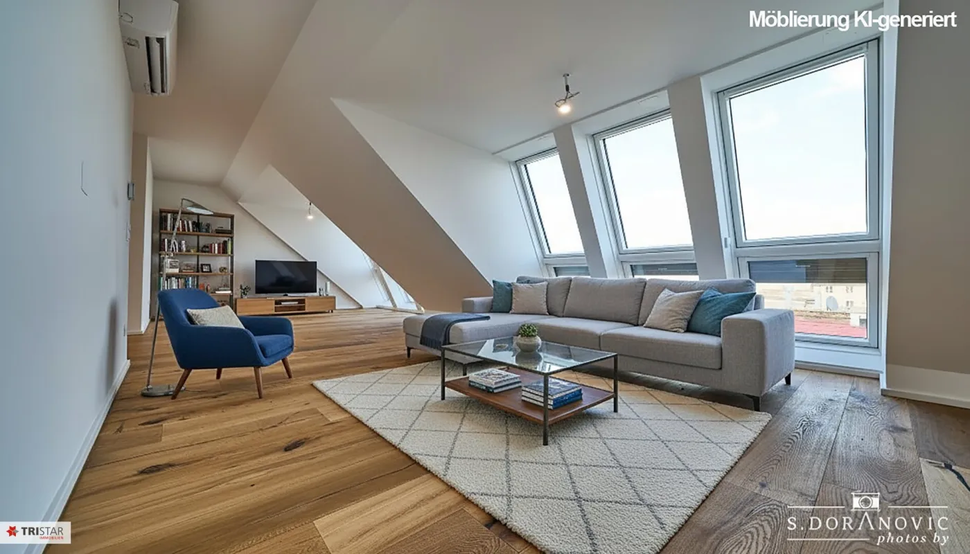 NEU! ++ NEUER KAUFPREIS! ++ 6 EXKLUSIVE DG-WOHNUNGEN MIT WIENBLICK ++ SOFORT BEZIEHBAR ++ EIGENTUM AM SIEBENBRUNNENPLATZ, 1050 WIEN ++ - Bild 1