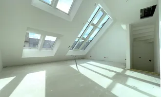Wohntraum im Dach I perfekt aufgeteilte 3-4 Zimmer I atemberaubendes Wohnzimmer mit Glas-Himmel revitalisierter Stilaltbau I urbane Lage mit bester Infrastruktur!