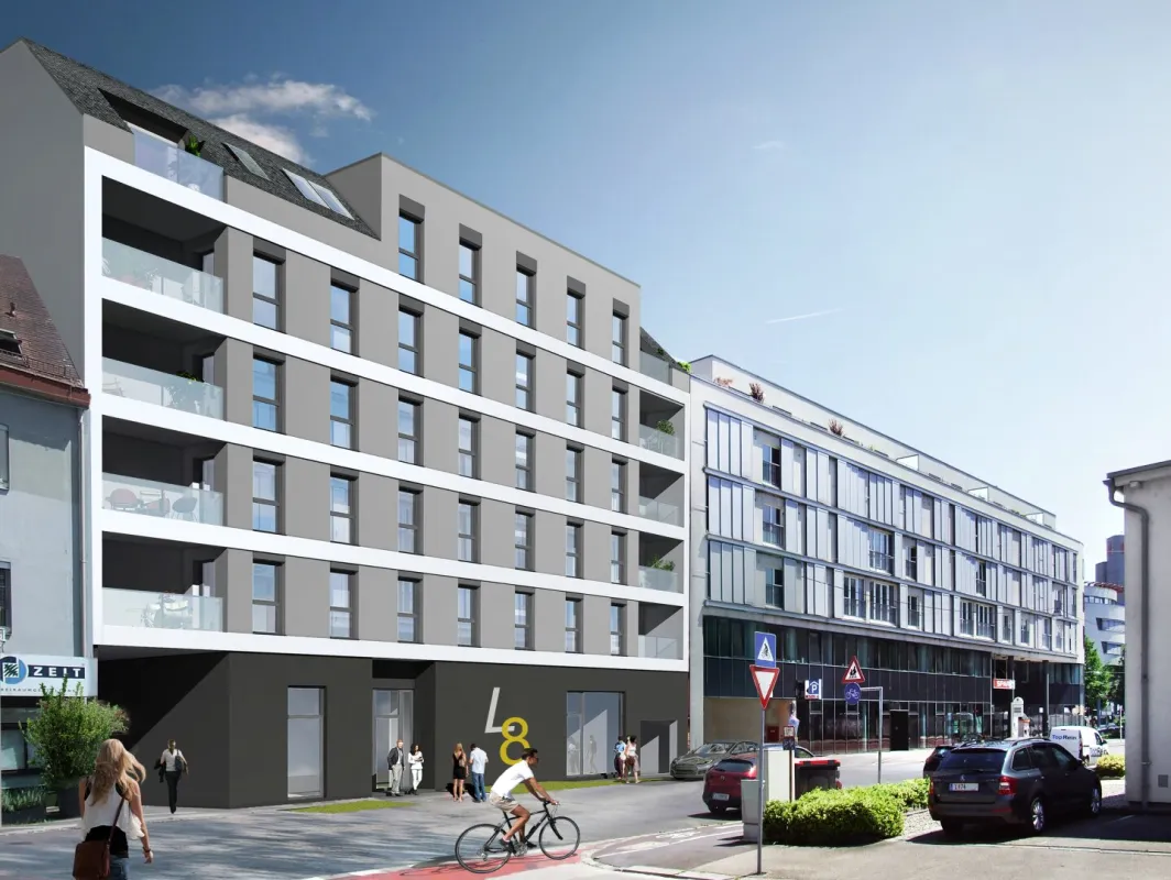 Garconniere in LInz/Urfahr mit Loggia (wohnbaugefördert) - Bild 1