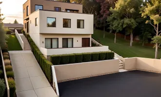 Neubau - Moderne Doppelhaushälfte in einzigartiger Ruhelage mit herrlicher Aussicht