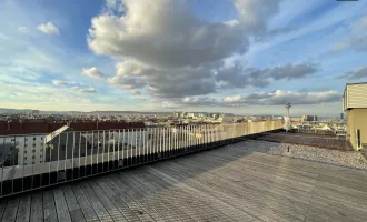 The View! Einzigartiges Penthouse Loft mit Dachterrasse samt Wien-Panorama-Blick in der Brotfabrik Wien!