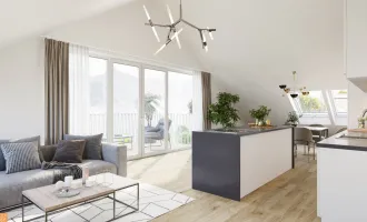 Belagsfertiges 3-Zimmer-Penthouse mit Seeblick