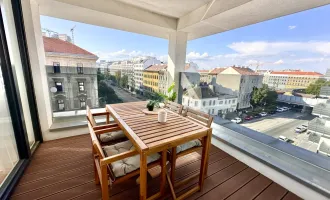 Top Lage! Neubau (2021) Dachgeschosswohnung mit Terrasse und Panoramafenster ++ Weitblick über Wien ++ Komplett Eingerichtet und Bezugsfertig ++ Dachgeschossneubau
