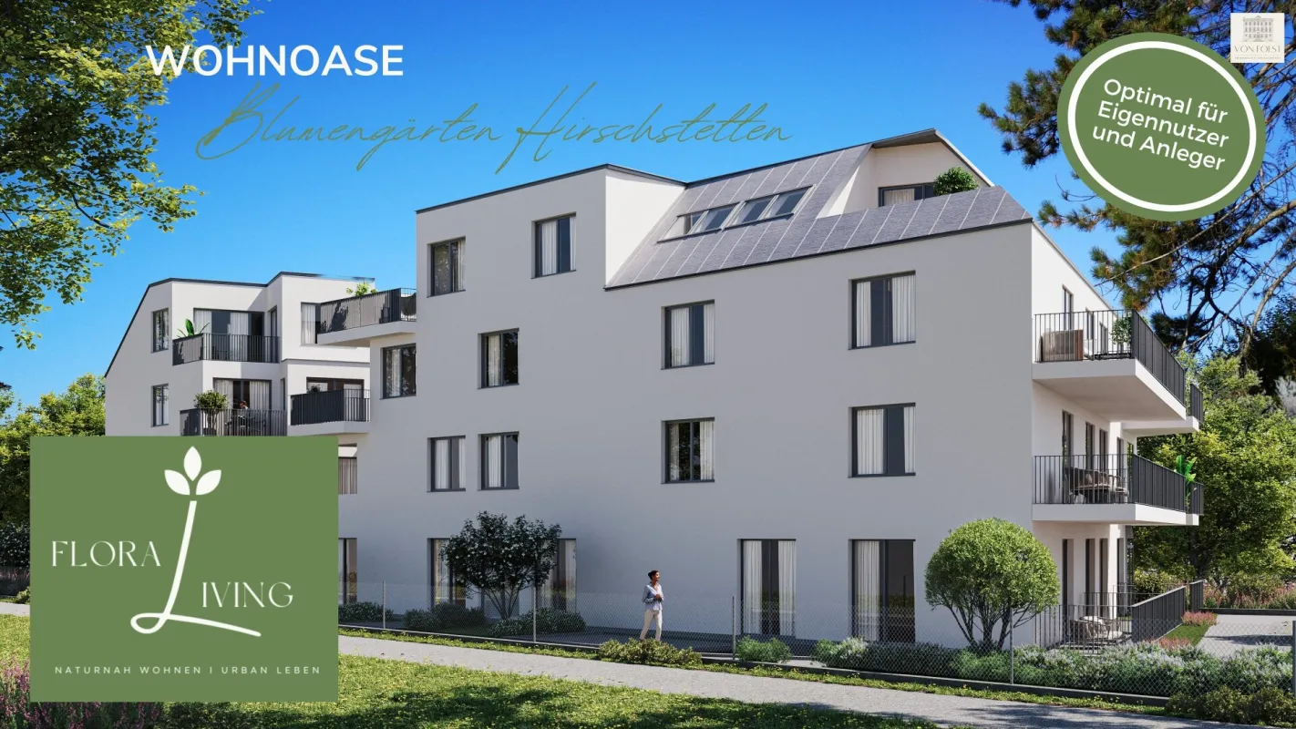 FLORALIVING - Familienwohnung mit wunderschönem Garten I Nähe Blumengärten Hirschstetten I Eigengrund - Bild 1