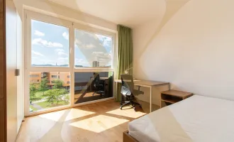 WG-geeignet! Teilmöblierte 3,5-Zimmer-Wohnung mit großzügigem Balkon in Linz nähe UKH zu vermieten!