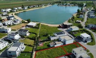 WOHNEN am SEE I PROVISIONSFREI I Große EIGENTUMS-Parzelle mit Planung + Baubewilligung.